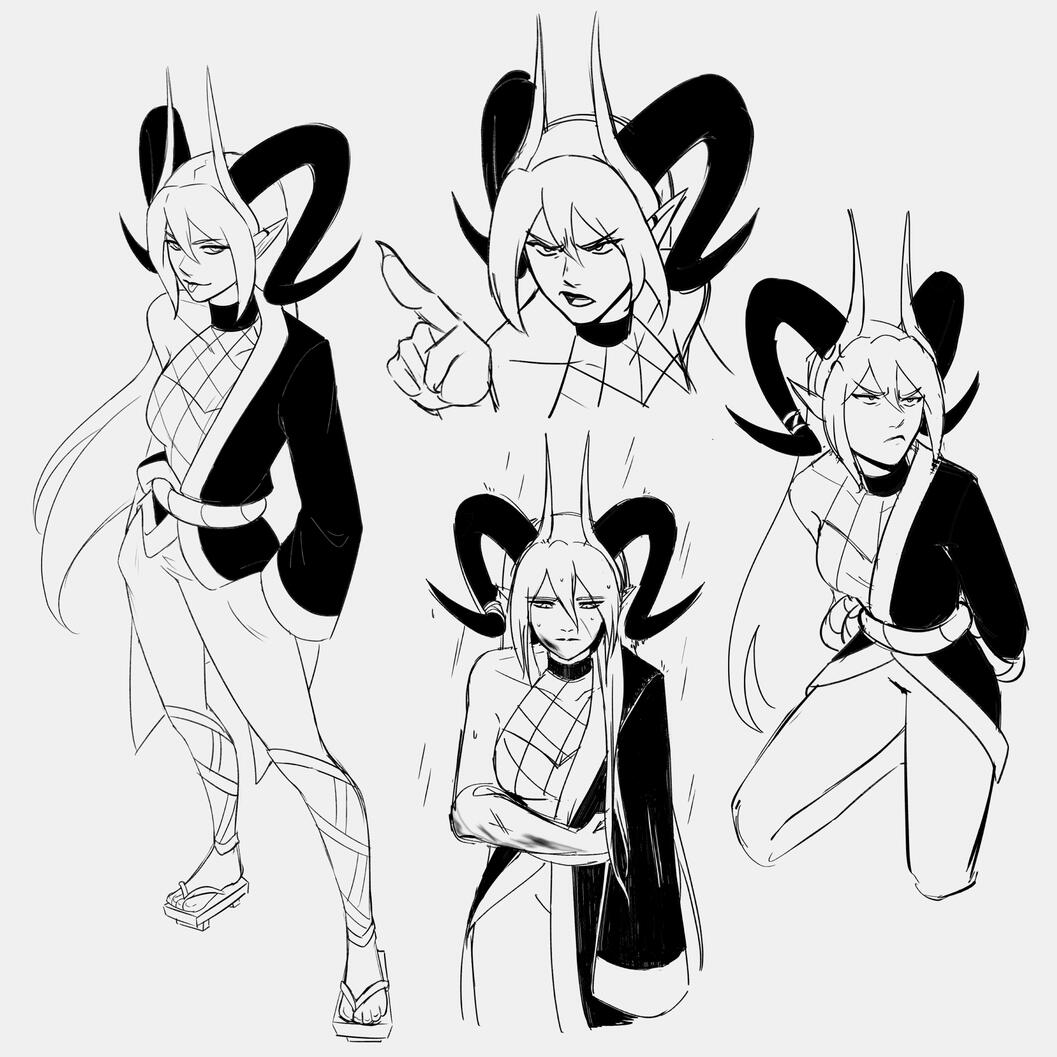 Character sketch page example